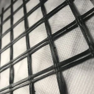 Composiet glasvezel Geogrid met Geotextiel